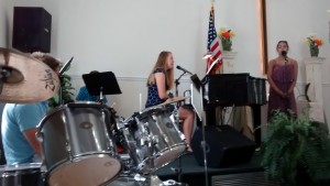 Youth Band - Kelby Andrews Drums, Sammy Laufersky Sax, Amanda Andrews Piano, Savannah Stradinger Vocal 5-3-15